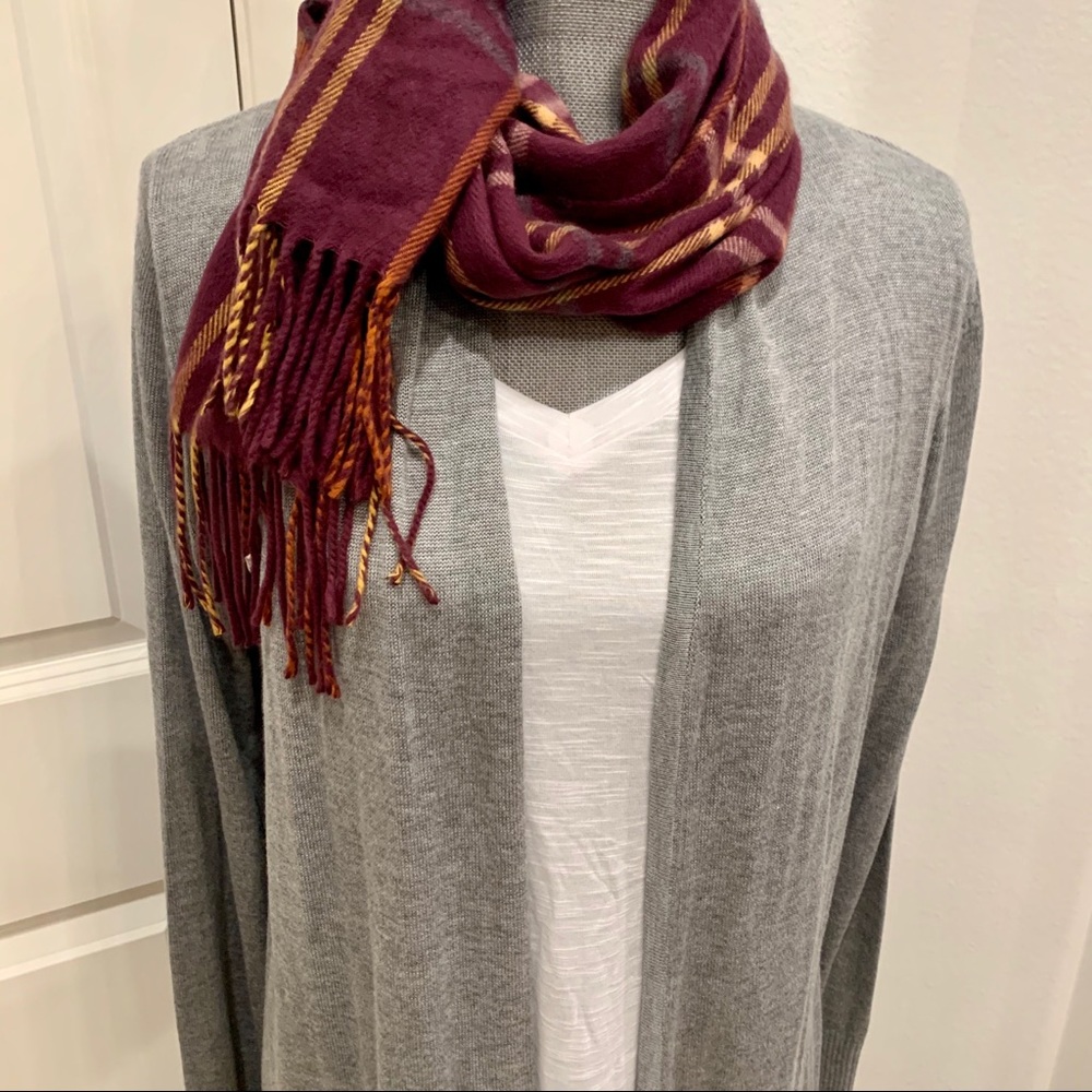 Philosophy Mist Grey Heather L/S Cardigan
